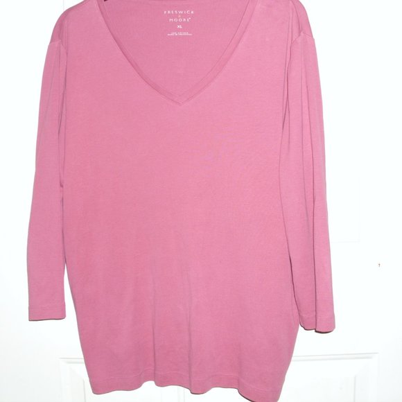 long sleeve tee type blouse xl preswick & moore - Picture 2 of 2